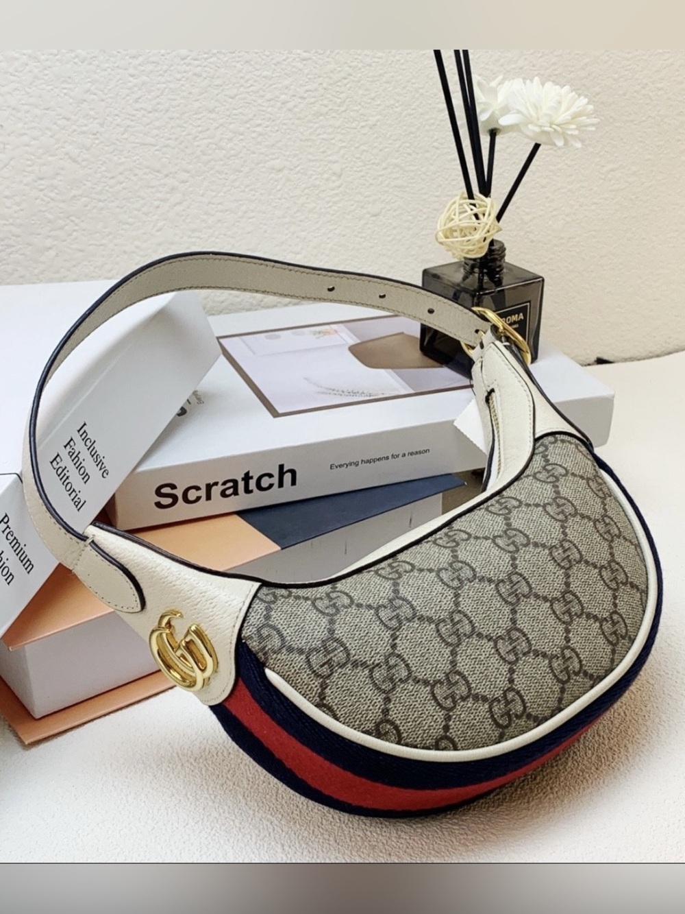 Gucci Ophidia Half Moon Bag